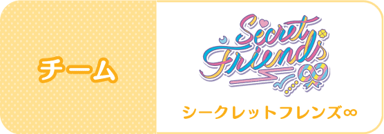 チーム：Secret Friends(シークレットフレンズ∞)