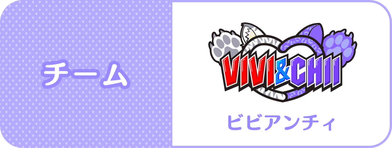 チーム：VIVI&CHII(ビビアンチィ)