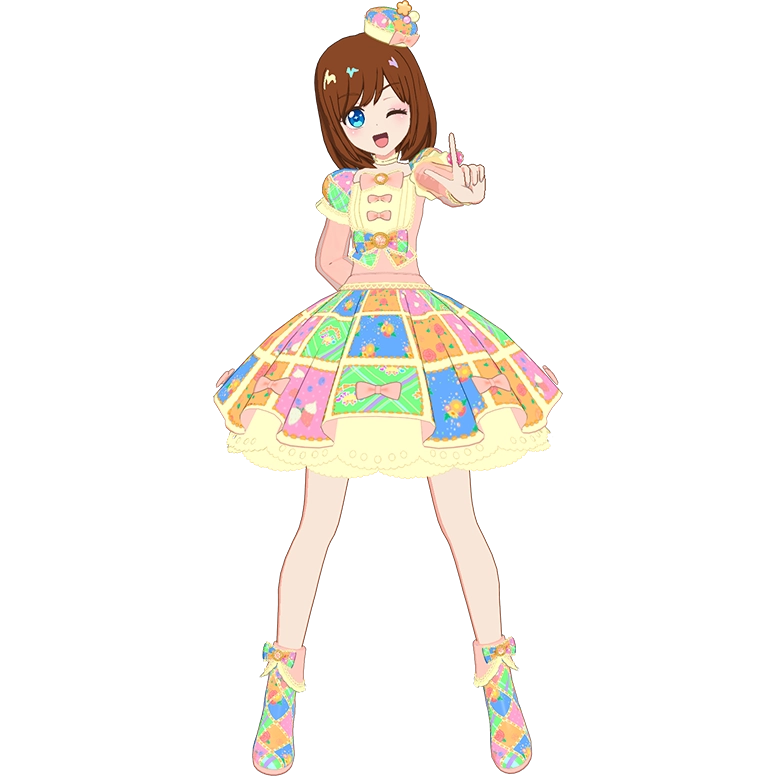 パステルパッチワークオレンジ