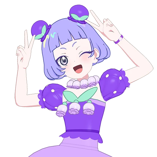 ぽんぽんすずらんパープル