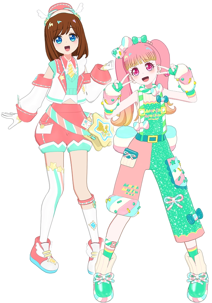 おねがい1だん後半フルコーデガチャのかわいいコーデ