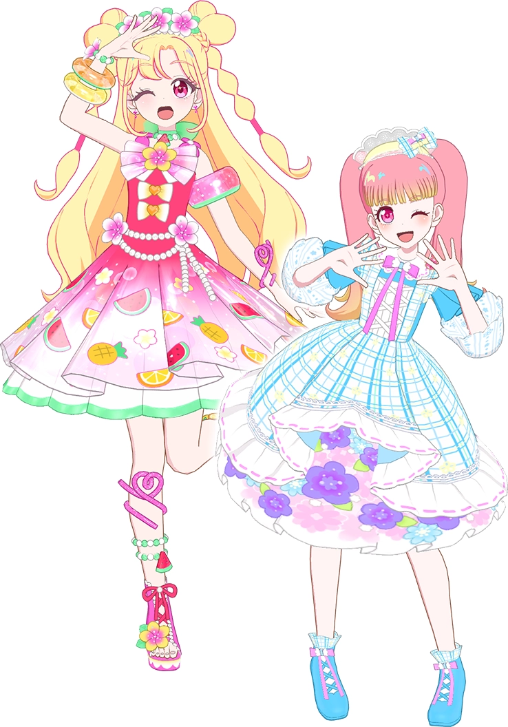 フルコーデガチャおねがい3だん前半のかわいいコーデ
